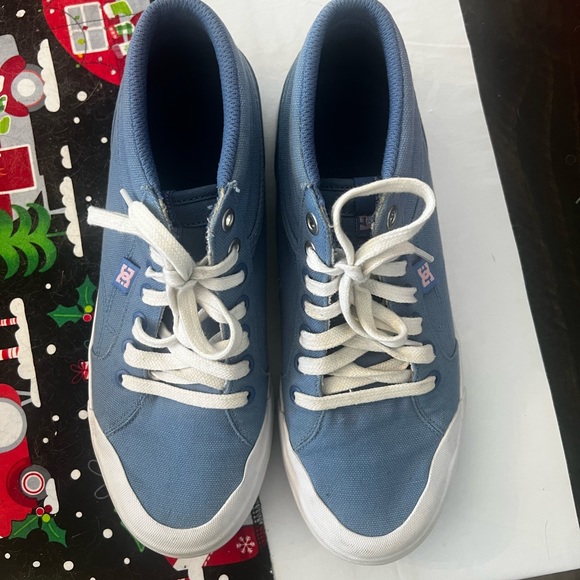 DC Shoes Youth Sz 7 Evan Hi TX Sneakers Lace Up ADGS300055 Blue Canvas High Top - Picture 4 of 6